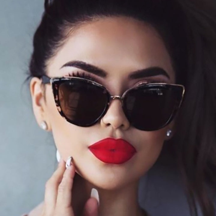 Echoarchiv | Cat Eye Retro Fahrender Runde Metallrahmen Sonnenbrille