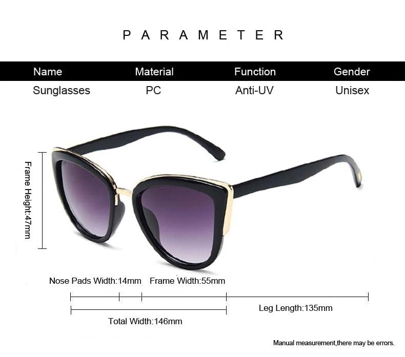 Echoarchiv | Cat Eye Retro Fahrender Runde Metallrahmen Sonnenbrille