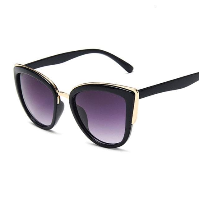 Echoarchiv | Cat Eye Retro Fahrender Runde Metallrahmen Sonnenbrille