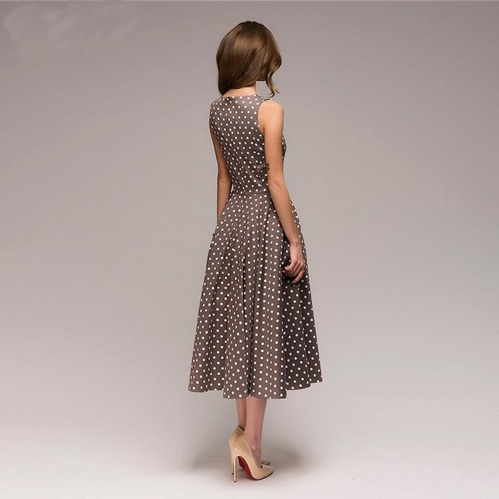 Echoarchiv | Vintage Gepunktetes Kleid Ferna