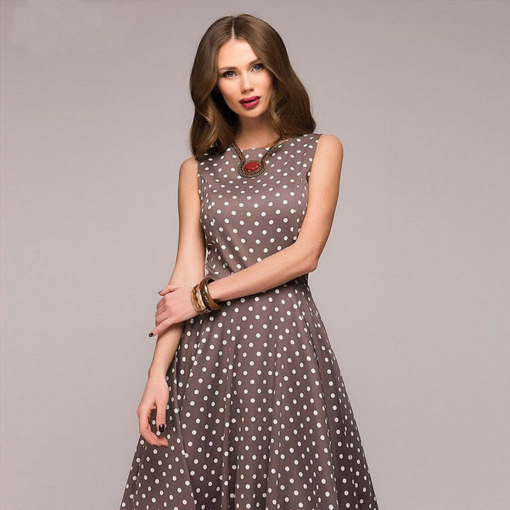 Echoarchiv | Vintage Gepunktetes Kleid Ferna