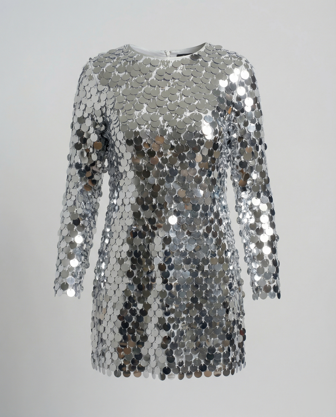 Damen Funkelndes Pailletten Cocktailkleid mit ausgestellten Ärmeln Echoarchiv