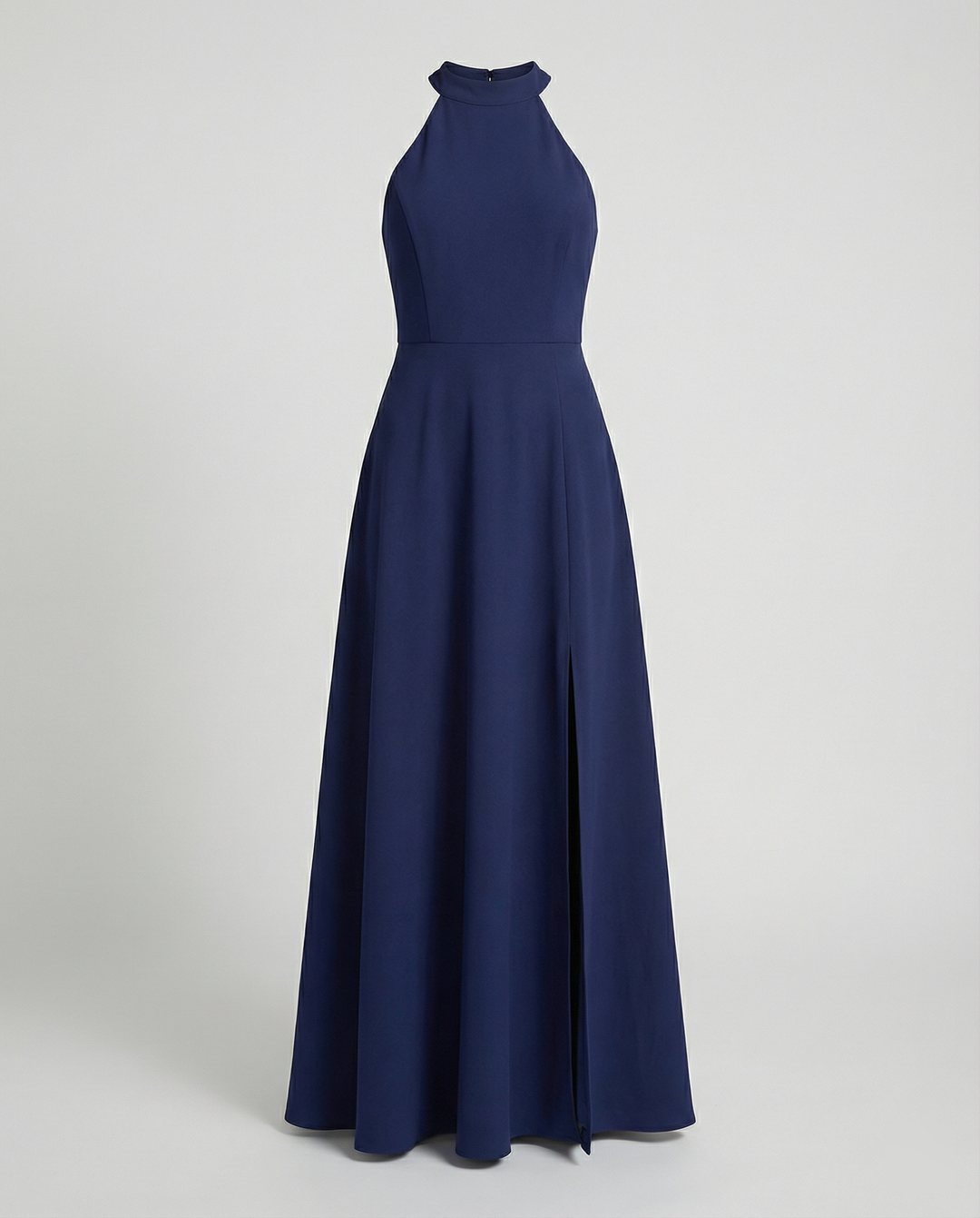 Damen Elegantes Maxikleid mit Seitenschlitzen und hochgeschlossenem Ausschnitt Echoarchiv
