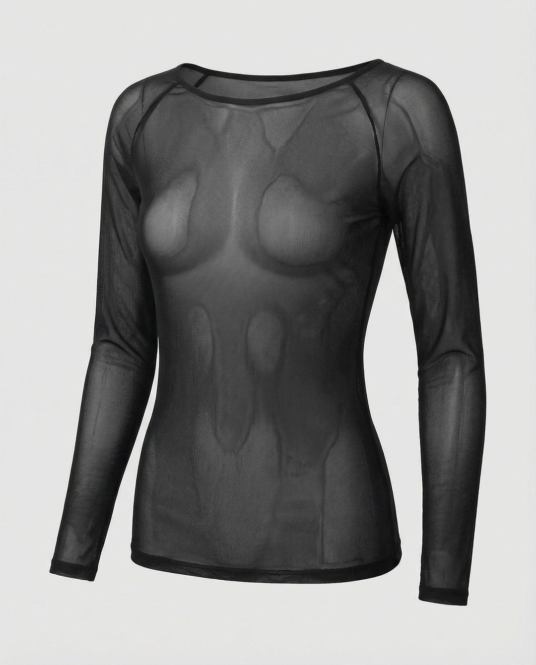Echoarchiv | Langärmeliges Mesh-Top