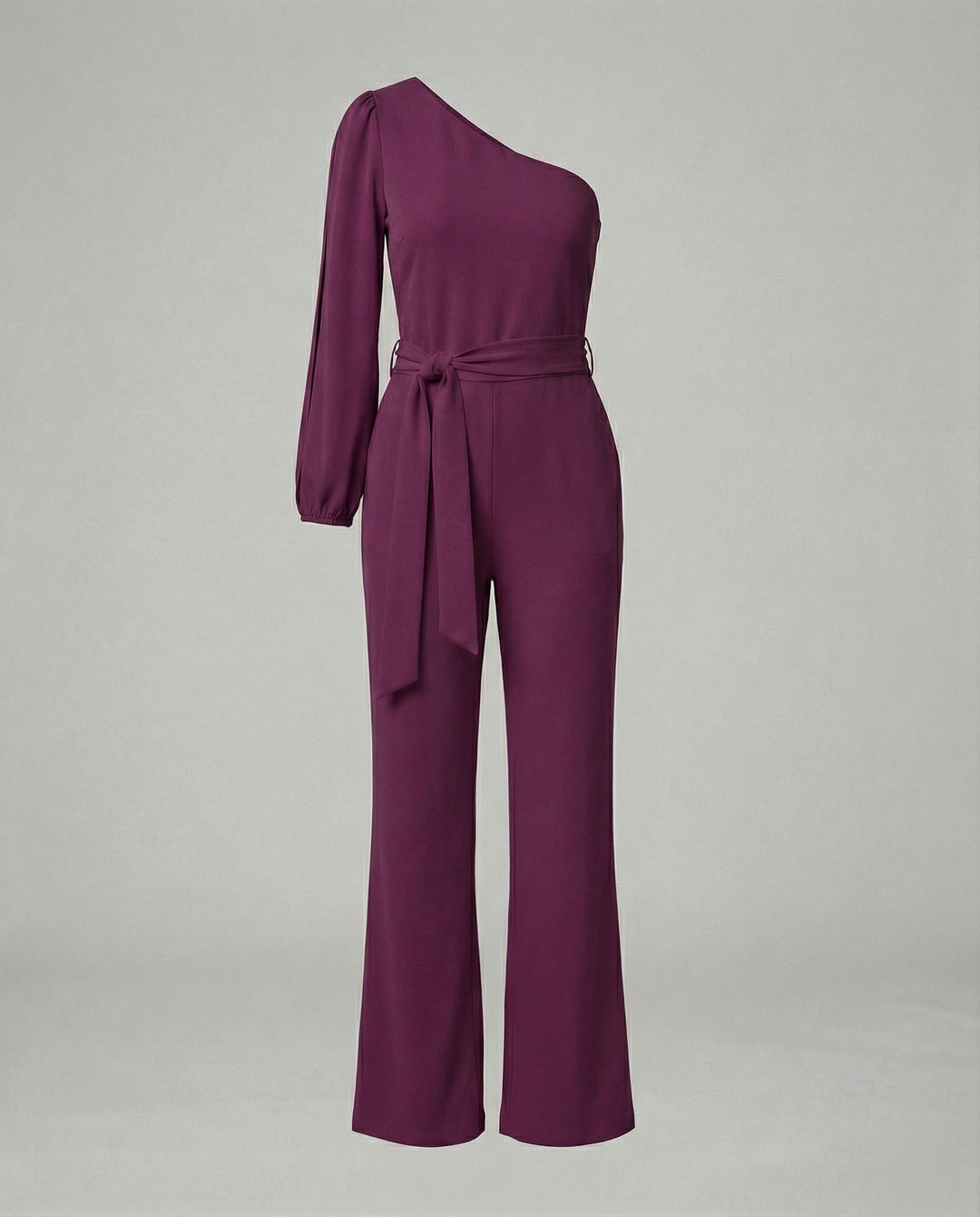 Damen Luxuriöser Overall mit Schleifengürtel & Funkelnden Details | Echoarchiv