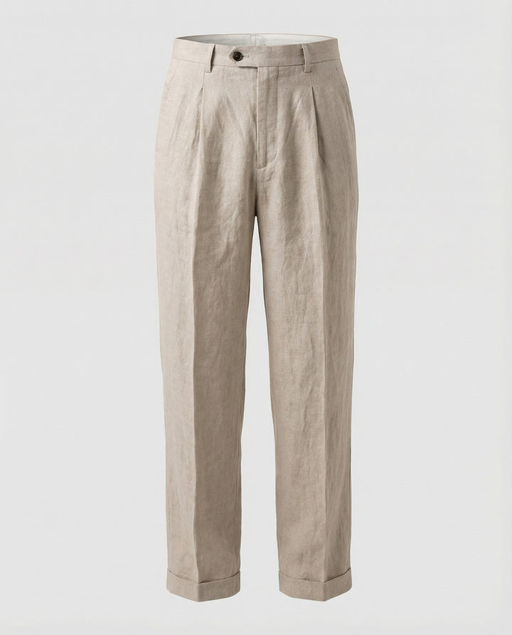 Herren elegante und bequeme Leinenhose Echoarchiv
