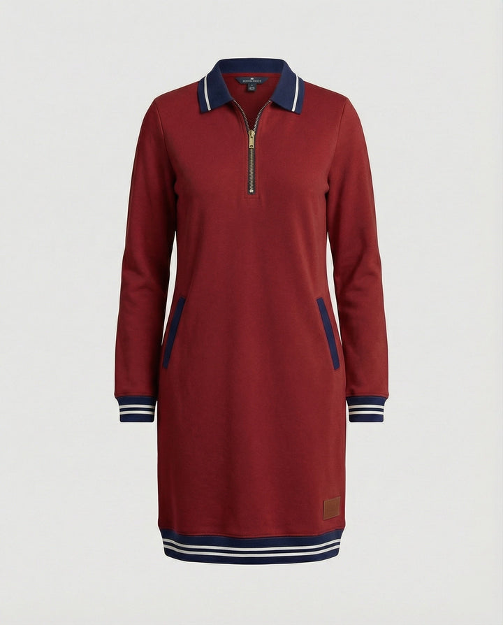 Echoarchiv | Kleid mit Reißverschluss und Reverskragen