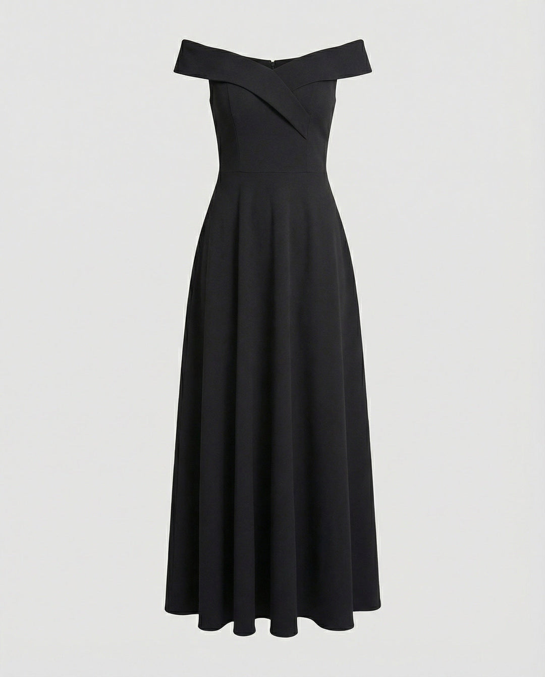 Echoarchiv | Elegantes Off-Shoulder Langes Catwalk Abendkleid