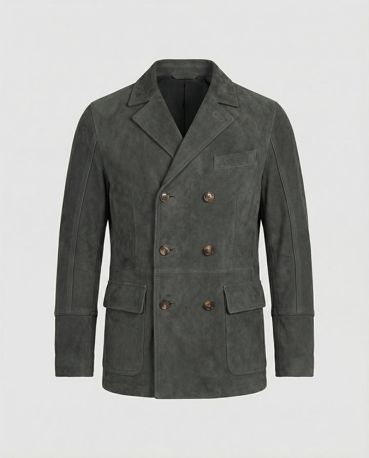 Echoarchiv - Klassischer Herbst Doppelreihiger Blazer für Männer
