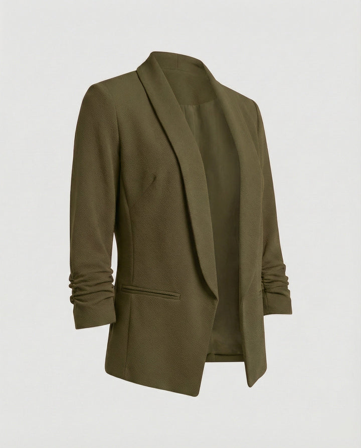 Echoarchiv – Stilvoller Blazer Mit Offener Vorderseite