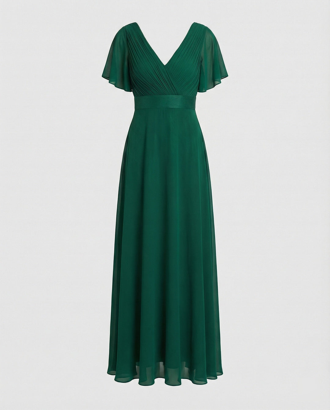 Damen Abendkleid lang Chiffon elegant