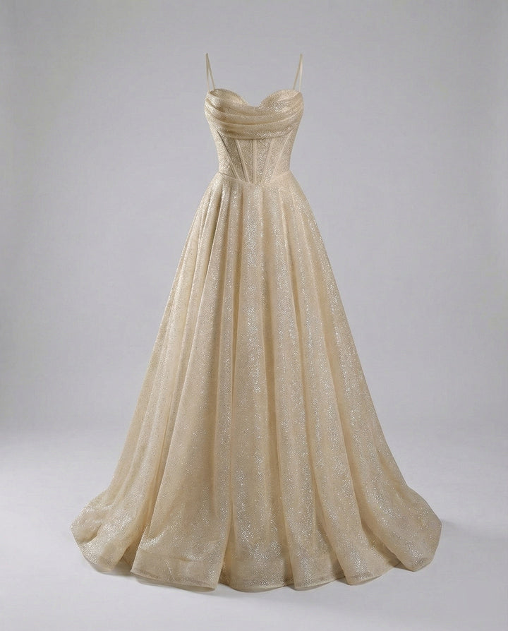 Echoarchiv | Glitter Ballkleid mit Schnürung