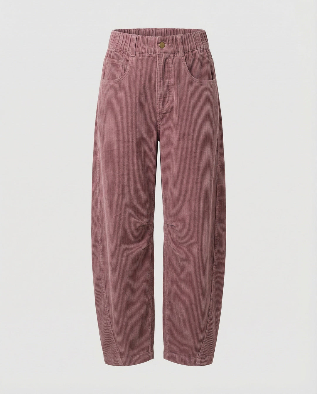 Damen Cordhose Damen weit High Waist