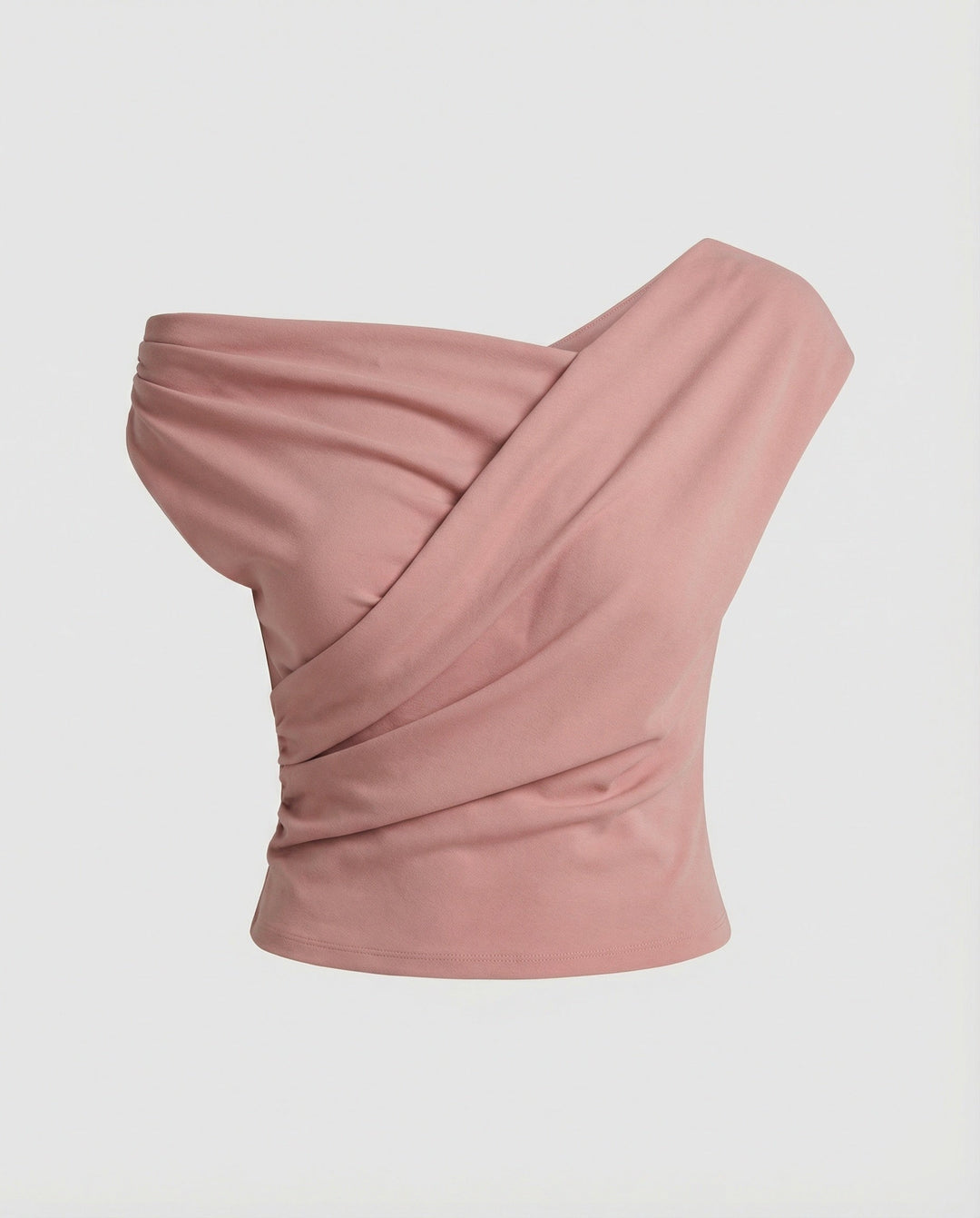 Damen Elegantes Drapiertes Oberteil mit asymmetrischem Schnitt Echoarchiv