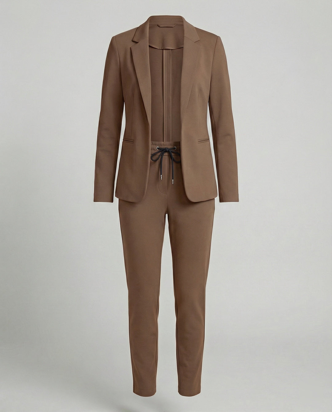 Damen Hosenanzug Mit Offenem Blazer Und Hose