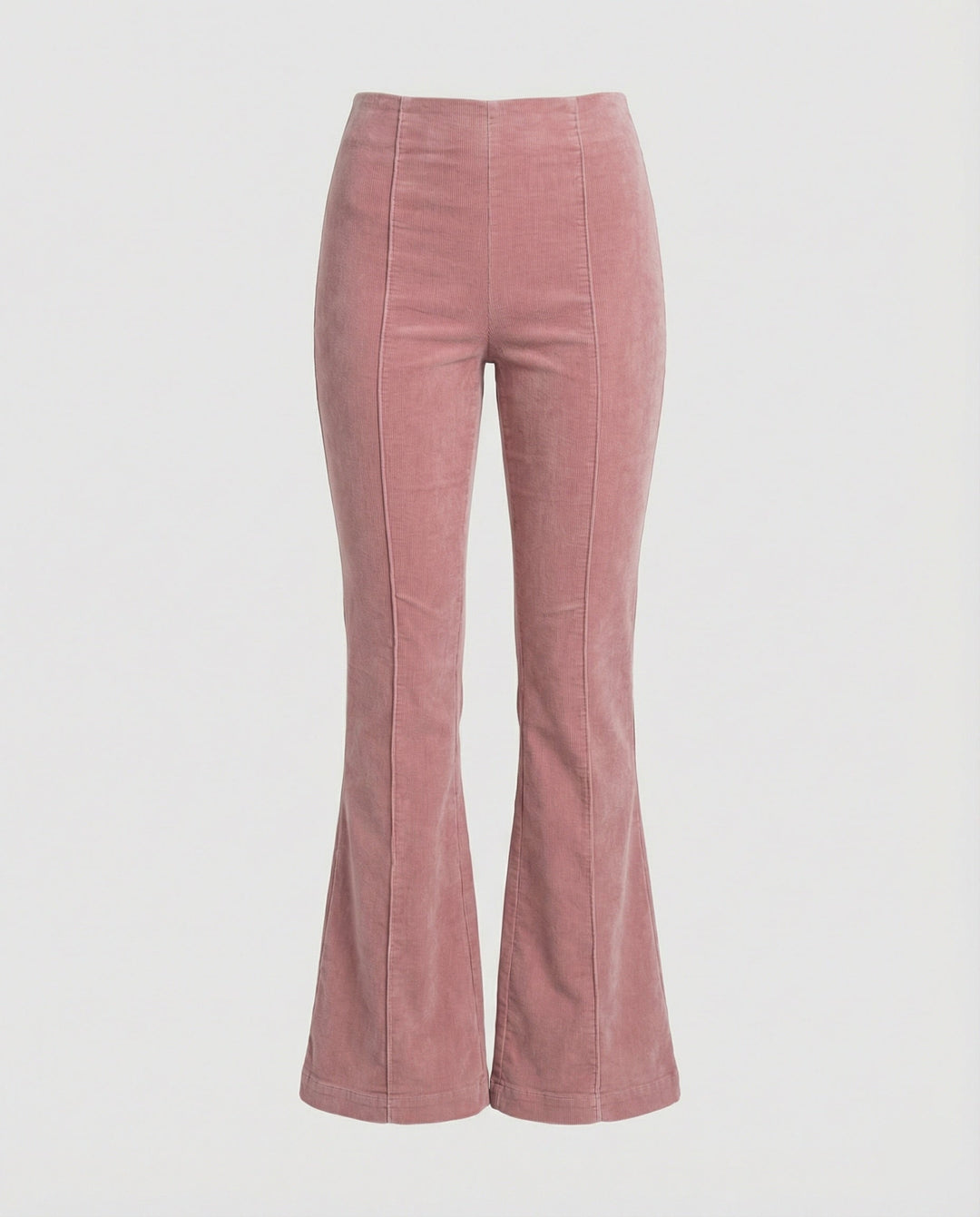 Damen Flared Cord-Hose mit hohem Bund und weichem Material Echoarchiv