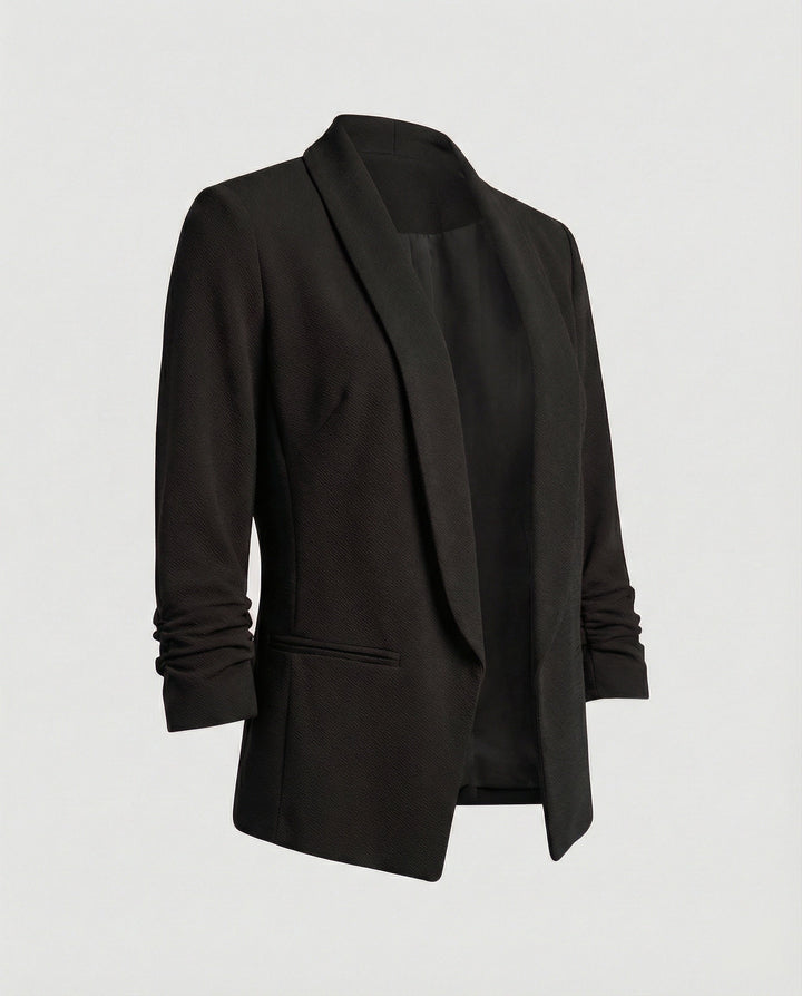 Echoarchiv – Stilvoller Blazer Mit Offener Vorderseite