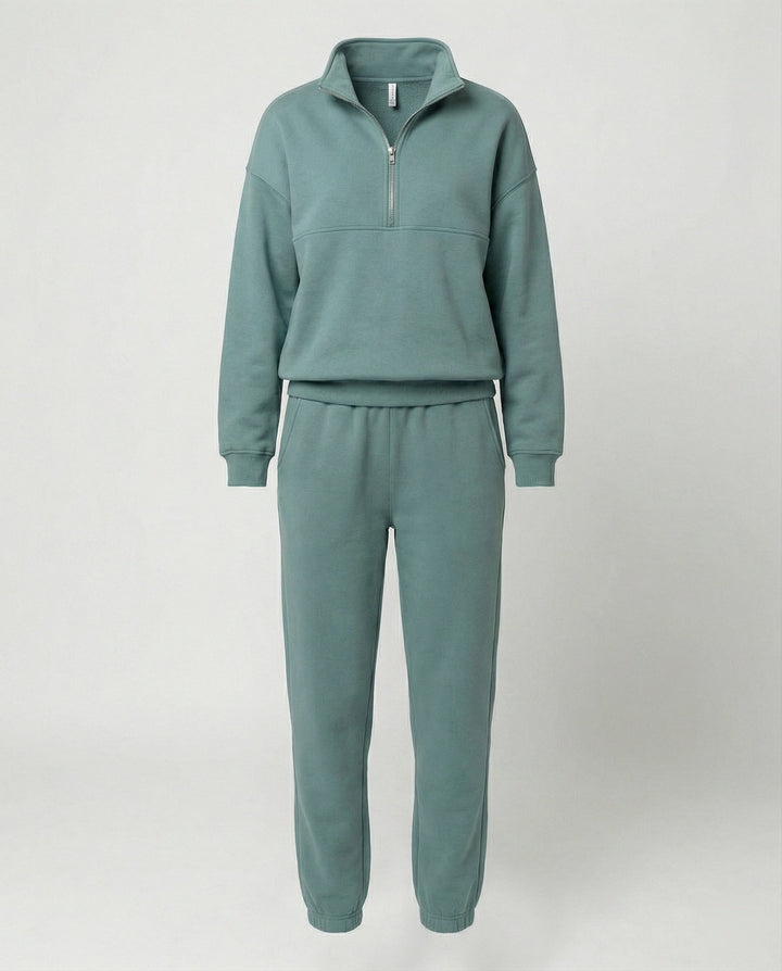 Jogginganzug Damen sportlich mit Zip-Hoodie und Jogginghose