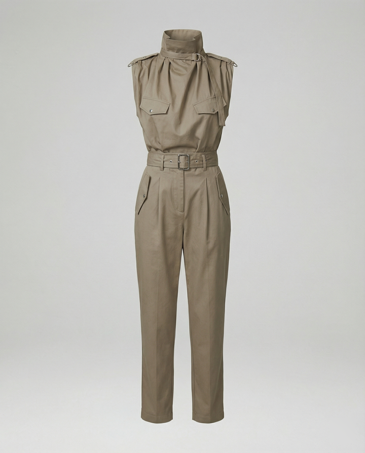Echoarchiv | Damen Stylischer Moderner Jumpsuit Ärmellos