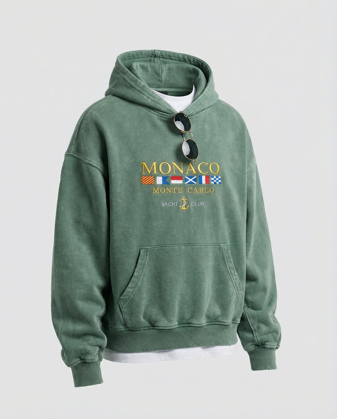 Echoarchiv | Herren Hoodie aus Baumwollmischung mit luxuriösem Monaco-Design für lässige und schicke Anlässe