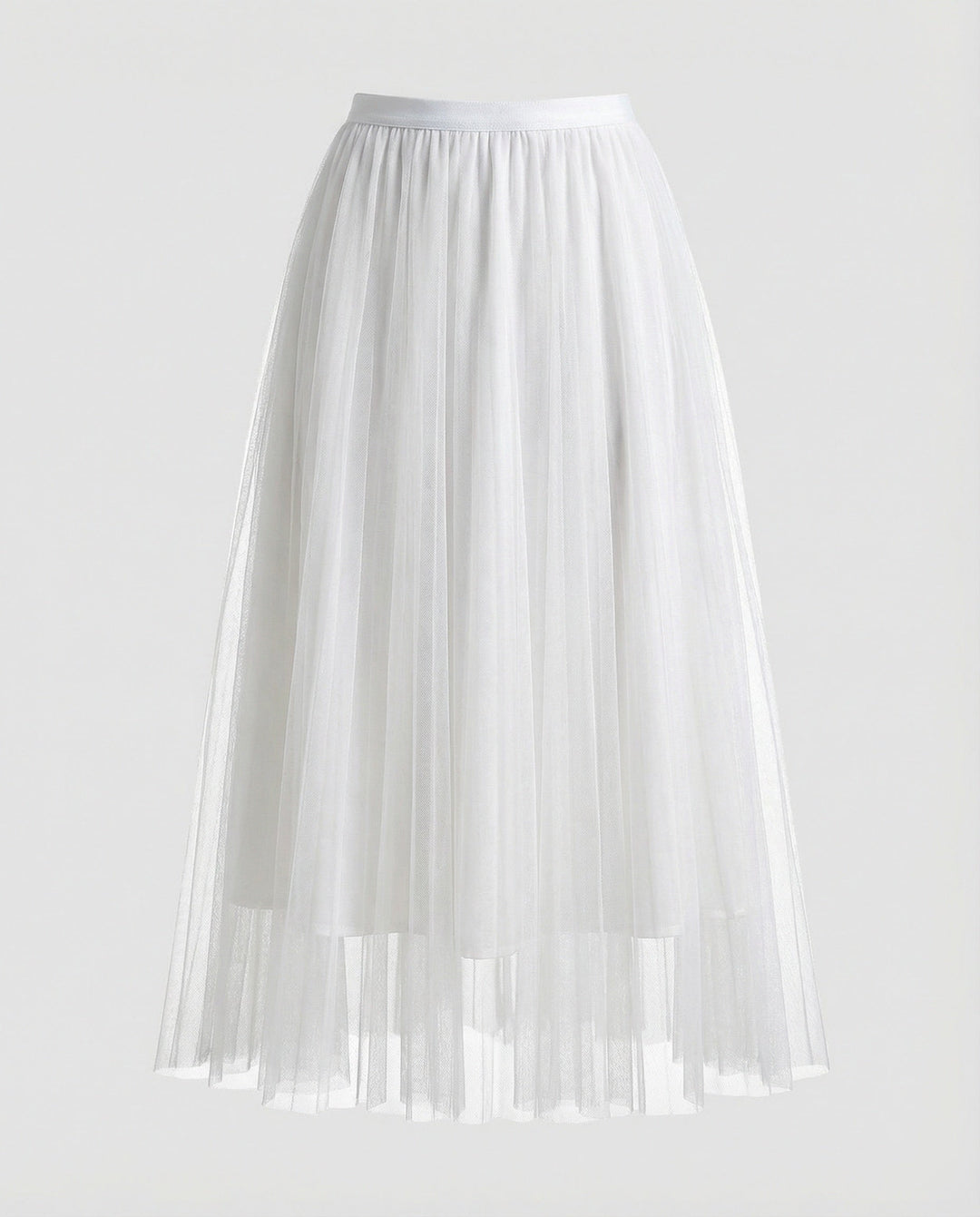 langer, bauschiger Tutu-Tüllrock, fließend, trapezförmig, für Damen, lässig, weich