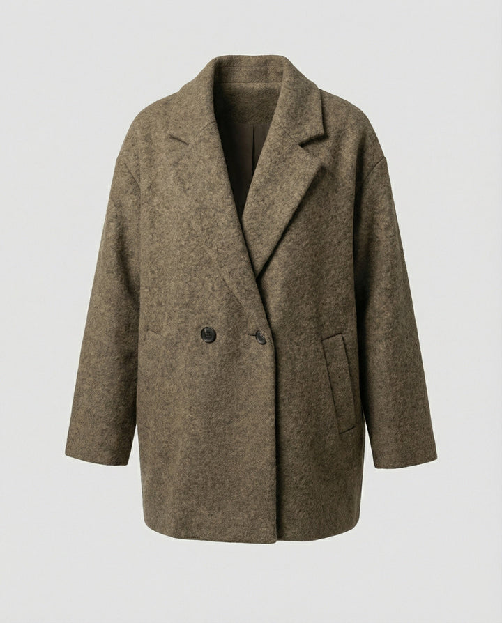 Damen Oversized Wollmantel Echoarchiv