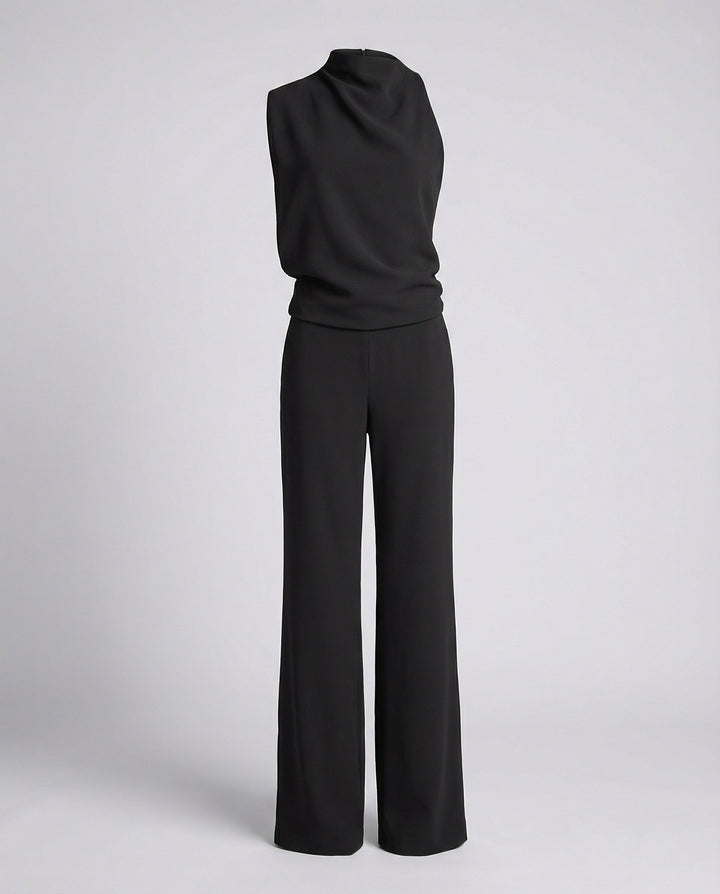 Eleganter Jumpsuit mit Rundhalsausschnitt für Alltag & Besondere Anlässe | Echoarchiv