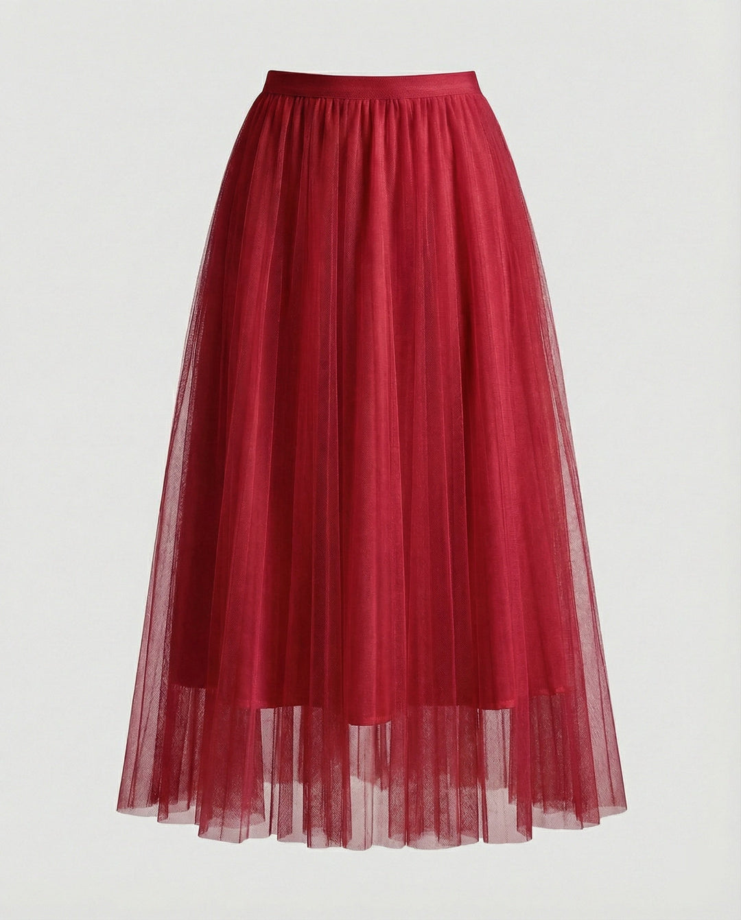 langer, bauschiger Tutu-Tüllrock, fließend, trapezförmig, für Damen, lässig, weich
