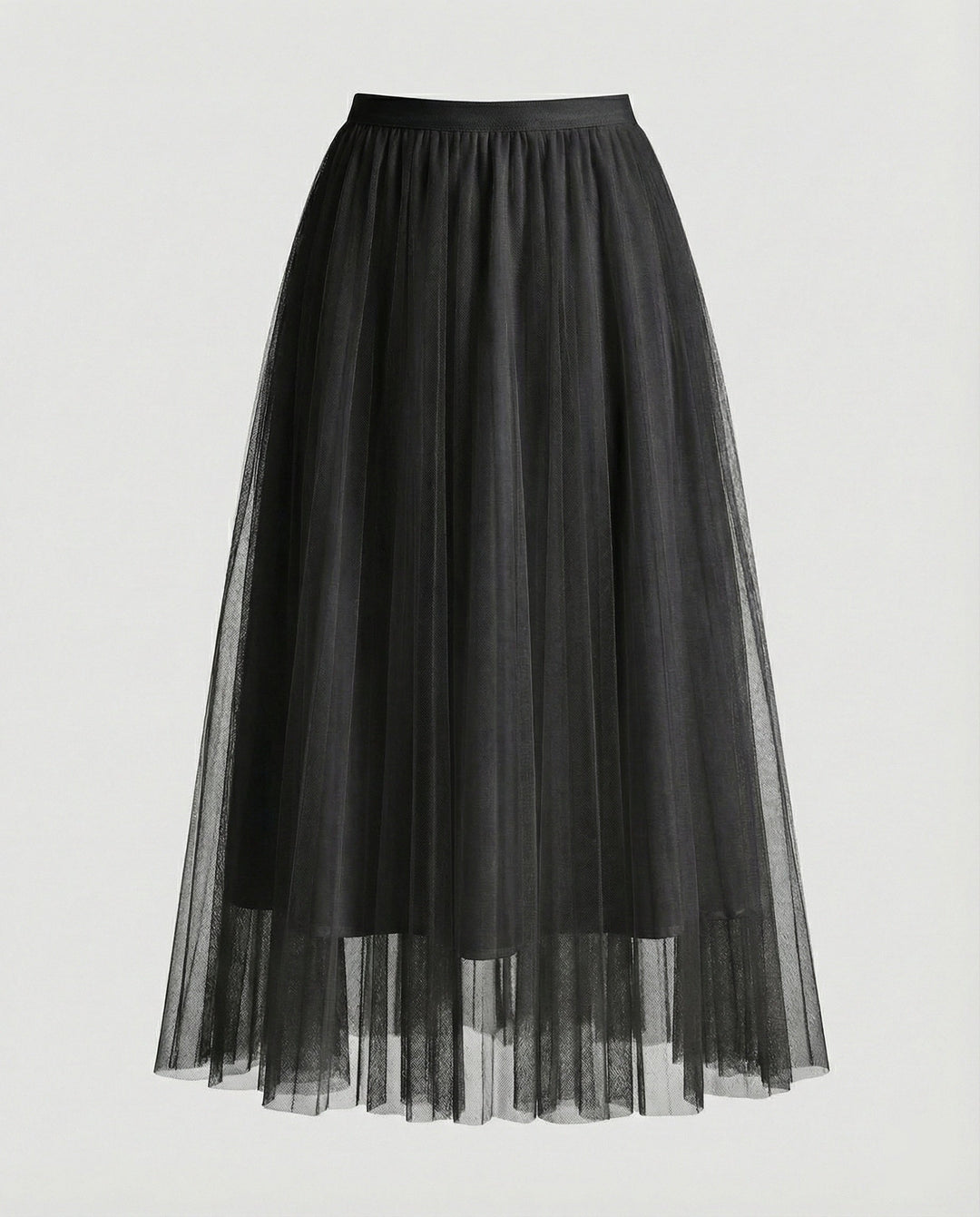 langer, bauschiger Tutu-Tüllrock, fließend, trapezförmig, für Damen, lässig, weich