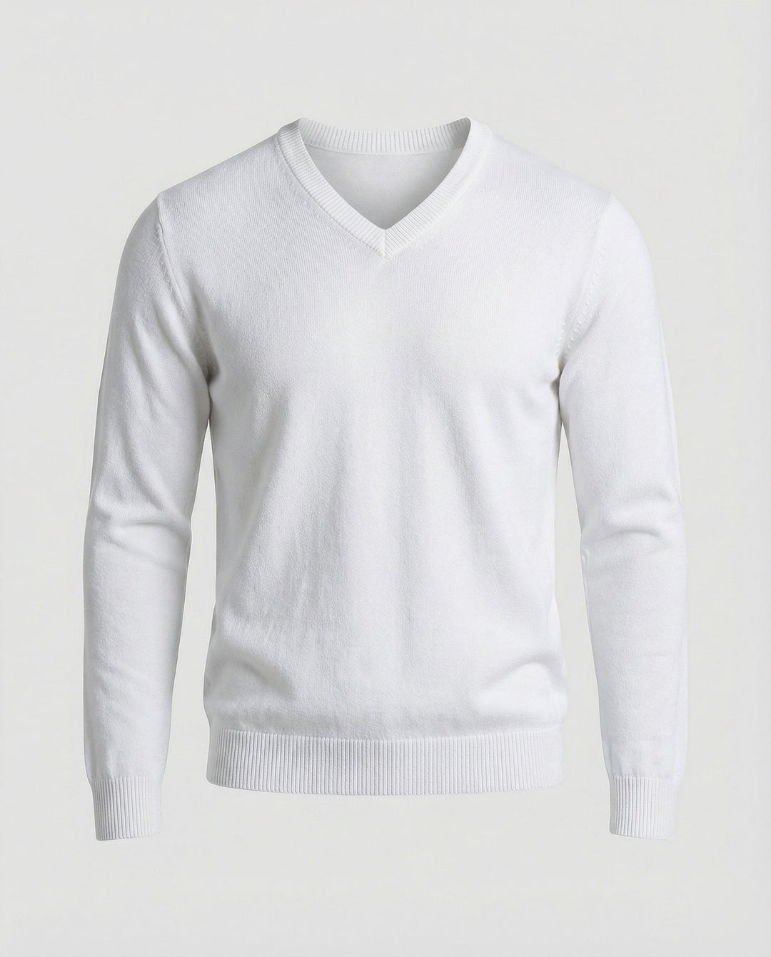 Herren V-Ausschnitt Feinstrickpullover Echoarchiv
