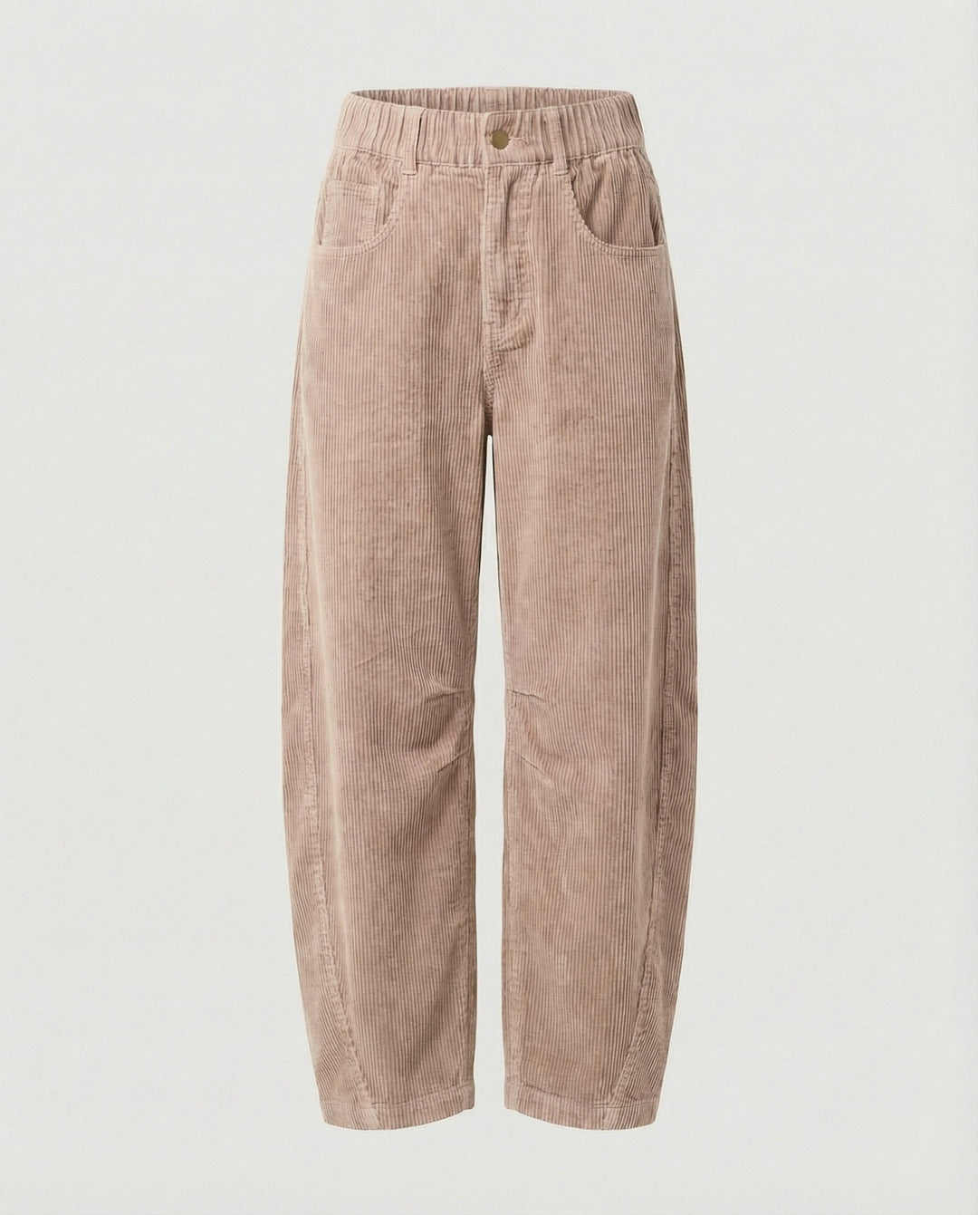 Damen Cordhose Damen weit High Waist