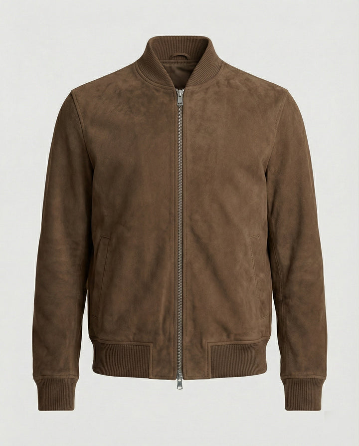 Freizeitkleidung Herren Bomberjacke Lederoptik
