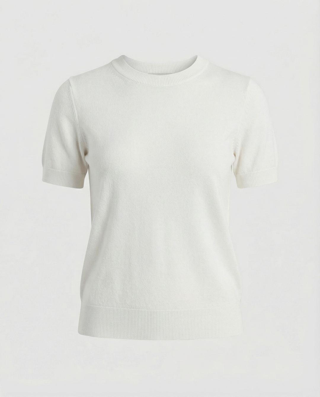 Damen Feinstrickpullover mit Kurzarmiger Silhouette und Weich Fließendem Material Echoarchiv