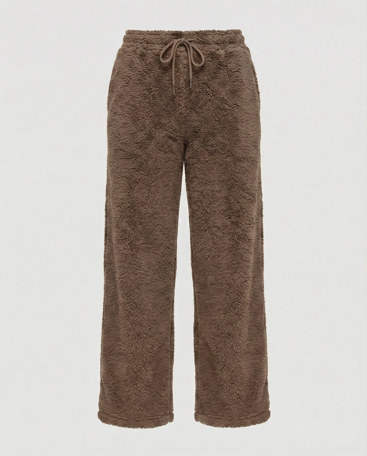 Damen kuschelige Fleece-Hose mit weitem Schnitt Echoarchiv
