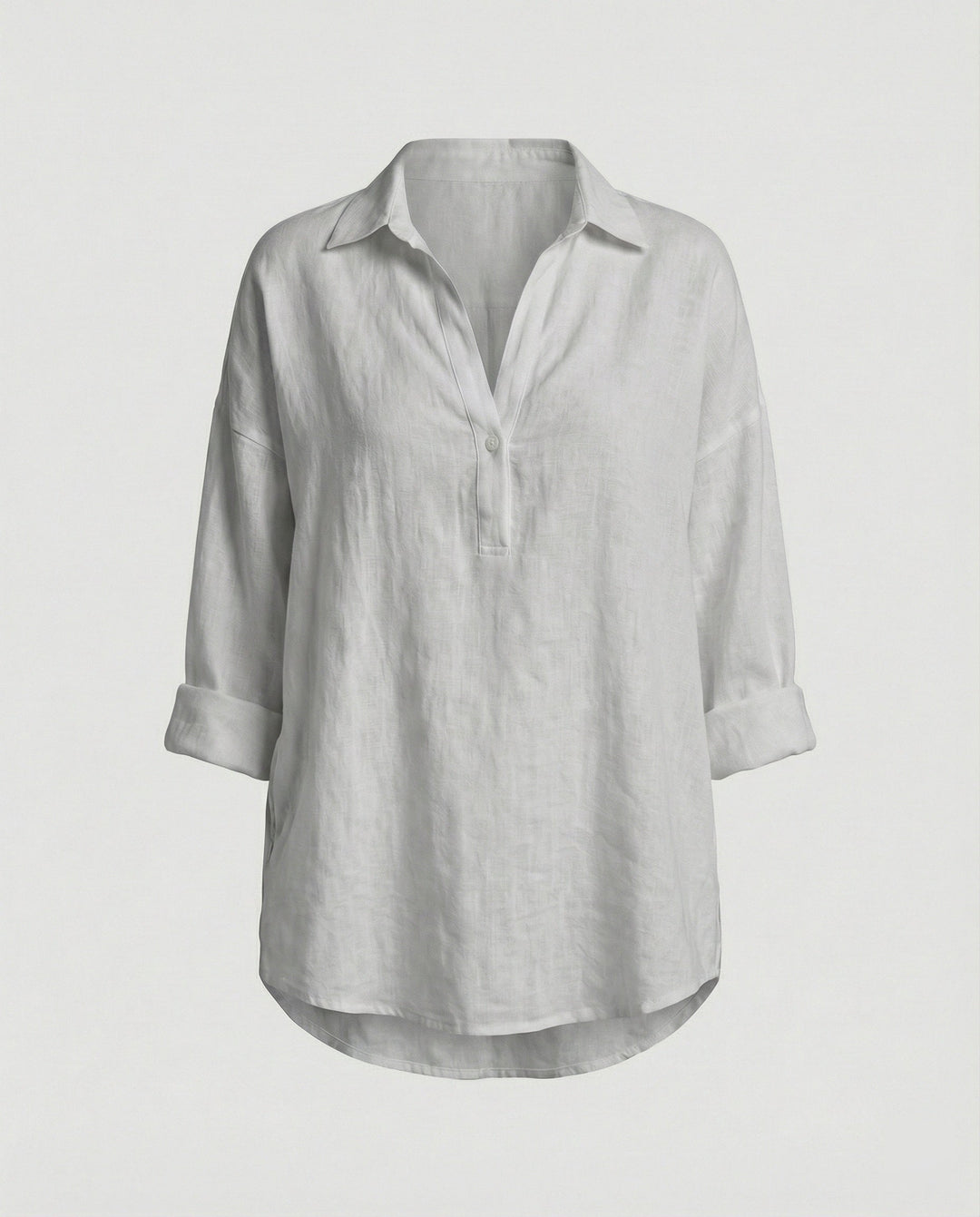 Leinenbluse Damen mit Knopfleiste – Élovi