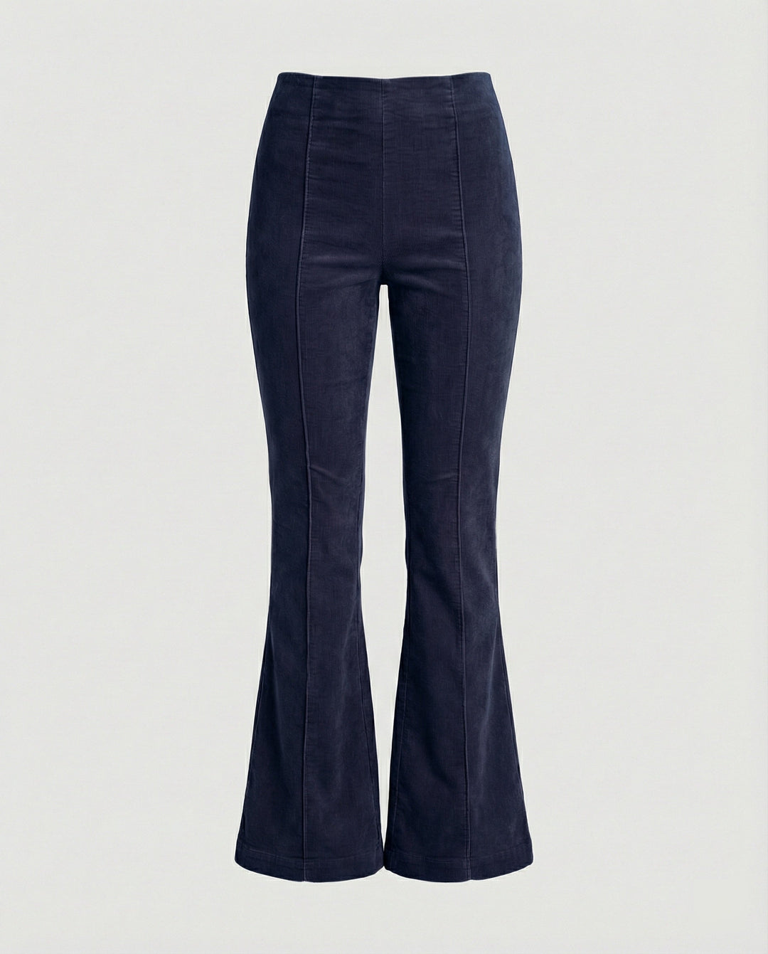Damen Flared Cord-Hose mit hohem Bund und weichem Material Echoarchiv