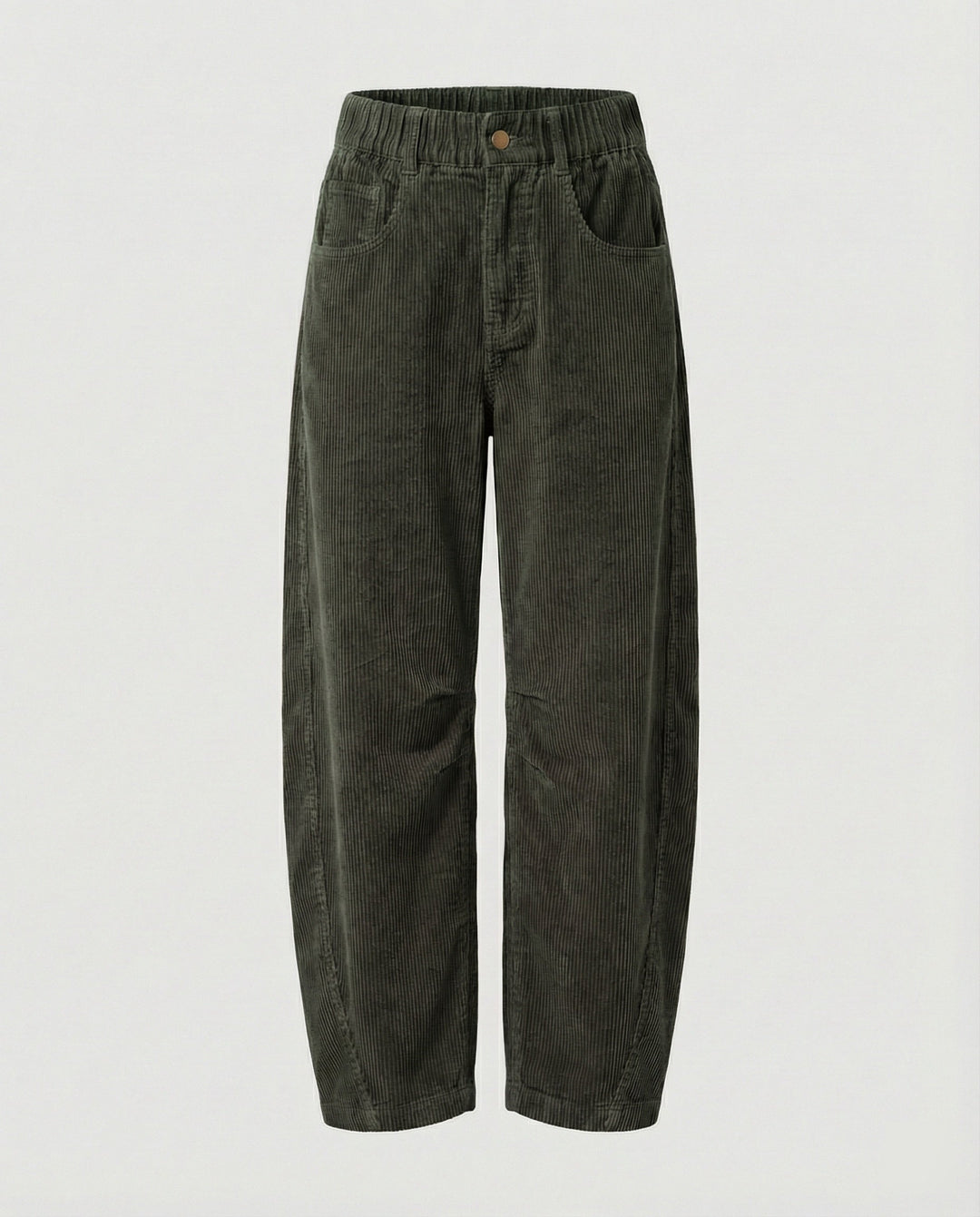 Damen Cordhose Damen weit High Waist
