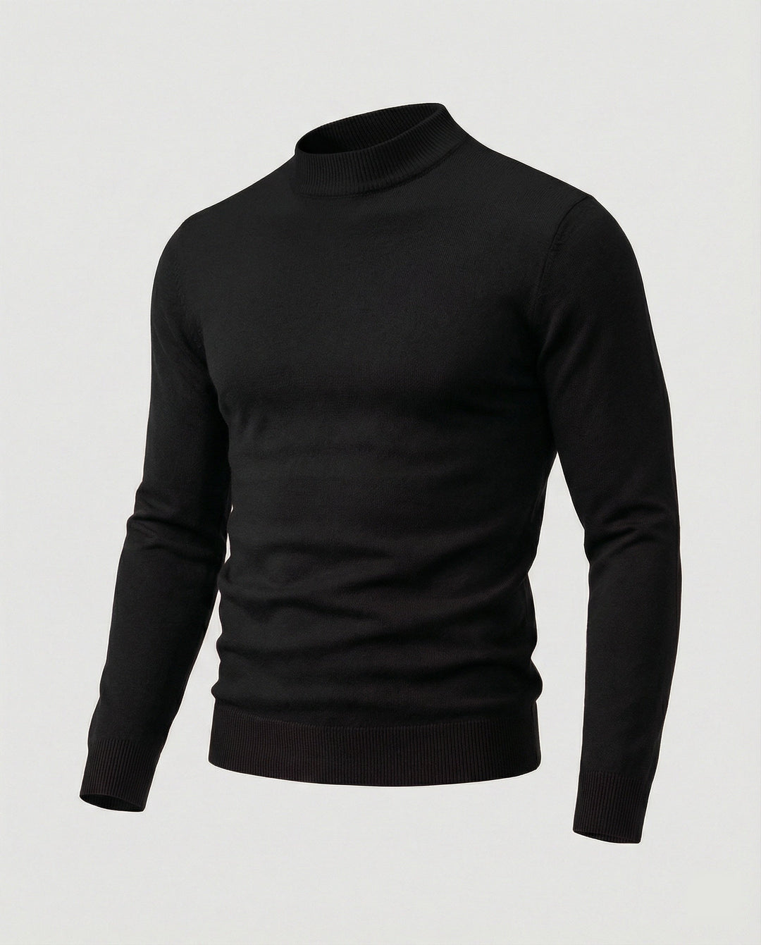 Herren eleganter Pullover mit Stehkragen Echoarchiv