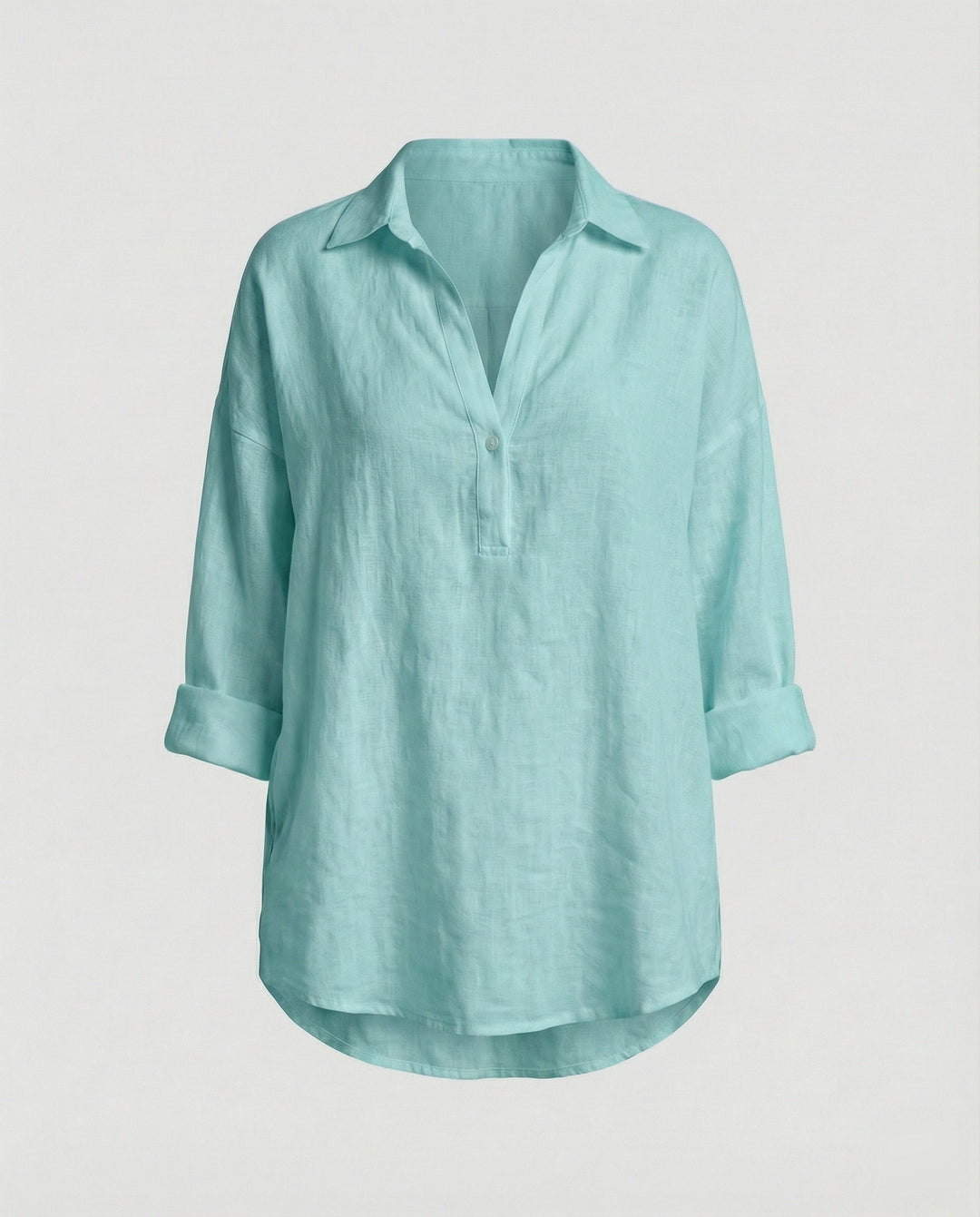 Leinenbluse Damen mit Knopfleiste – Élovi