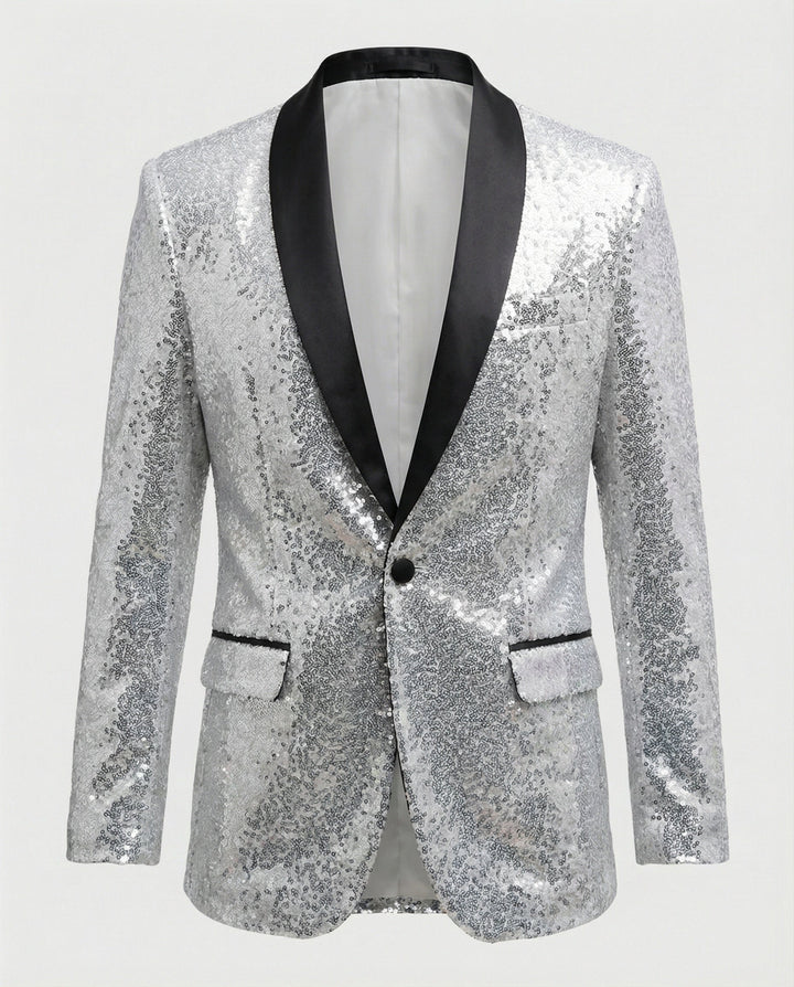 Glamouröser Pailletten Blazer Herren – Valéne