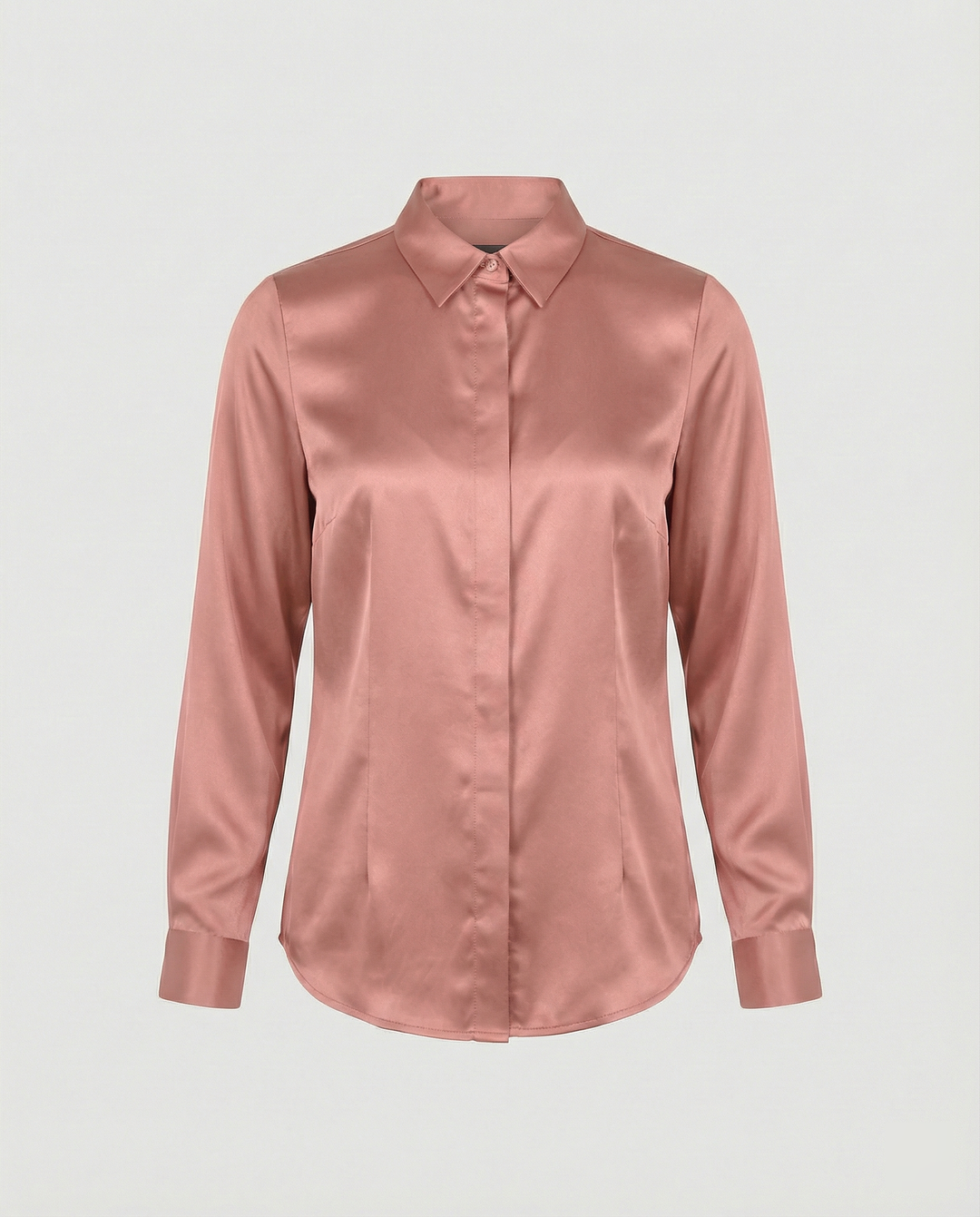 Damen Satin-Bluse mit klassischem Kragen Echoarchiv