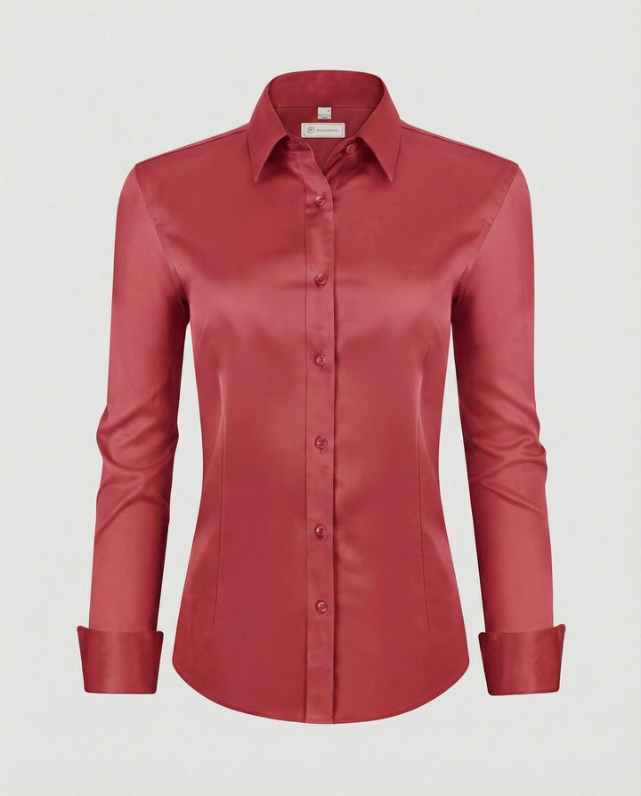 Damen Hemdbluse Stretch tailliert