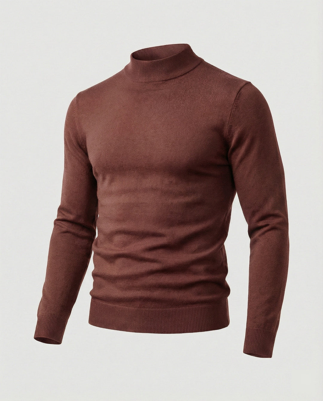 Herren eleganter Pullover mit Stehkragen Echoarchiv