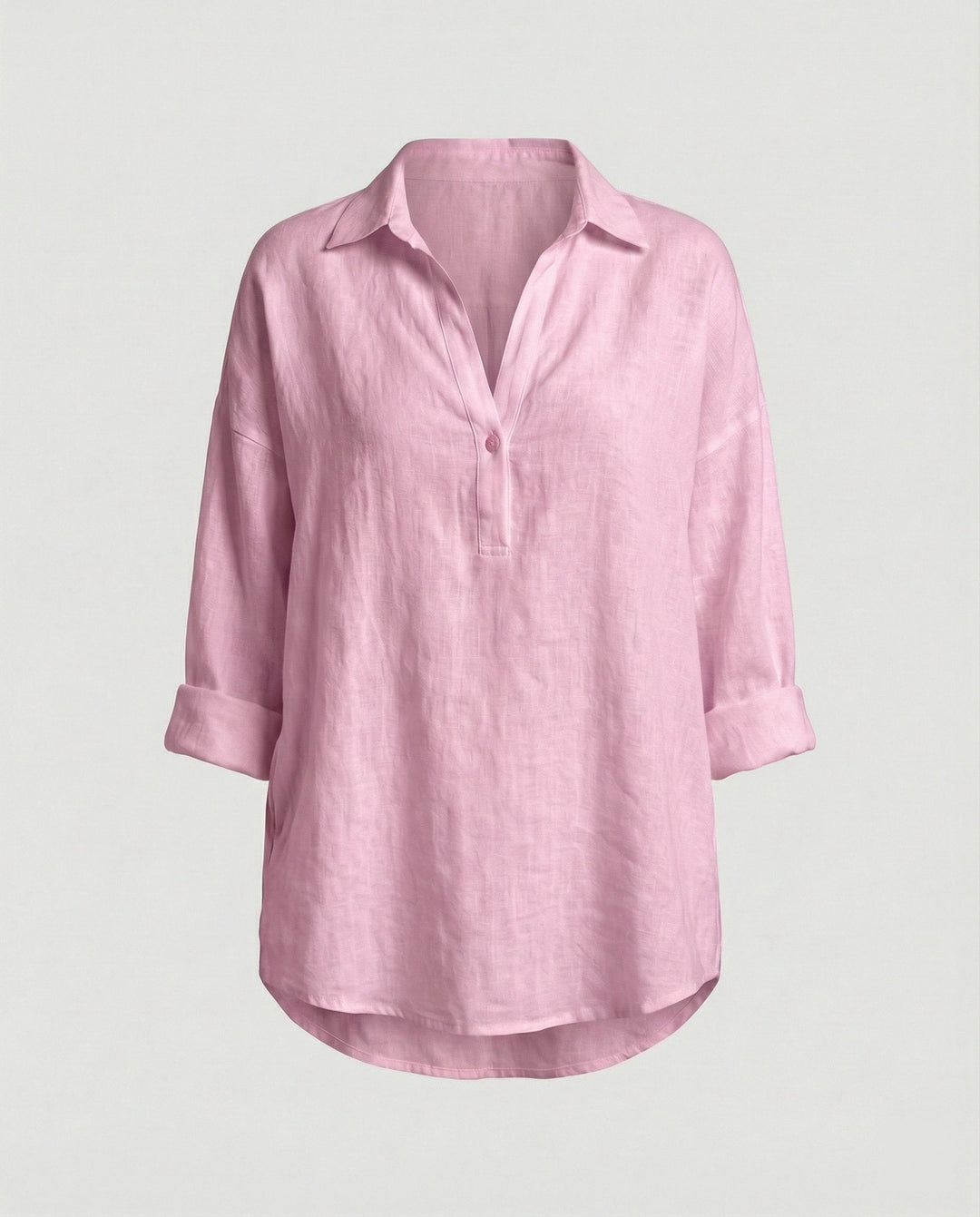 Leinenbluse Damen mit Knopfleiste – Élovi