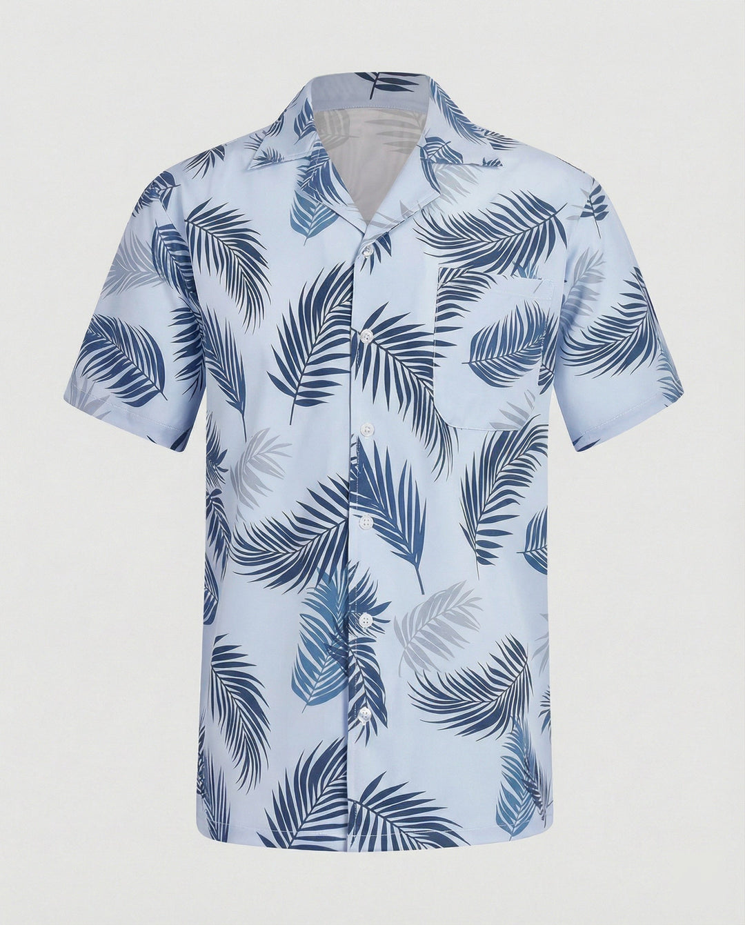 Kurzarm Hawaiihemd Herren Palmenprint – Arvello