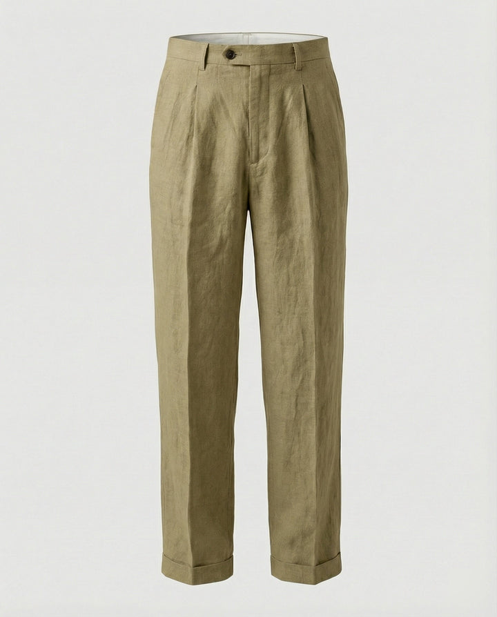 Herren elegante und bequeme Leinenhose Echoarchiv