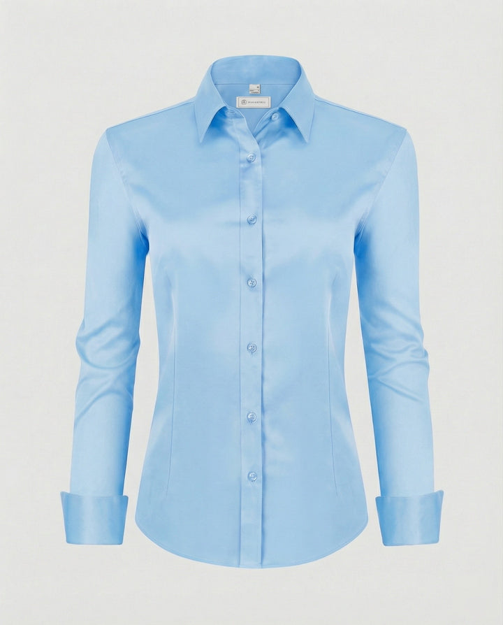Damen Hemdbluse Stretch tailliert