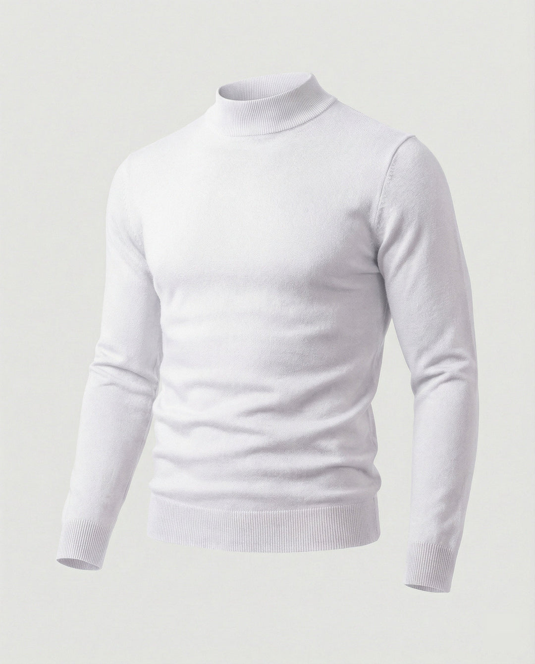 Herren eleganter Pullover mit Stehkragen Echoarchiv