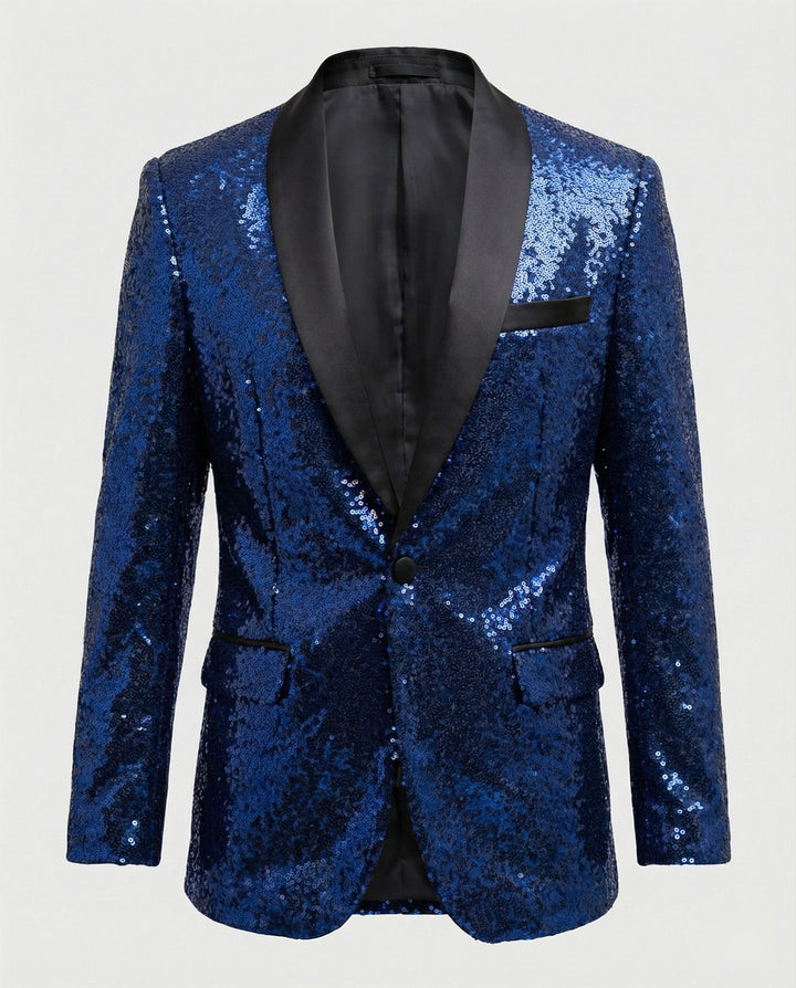 Glamouröser Pailletten Blazer Herren – Valéne