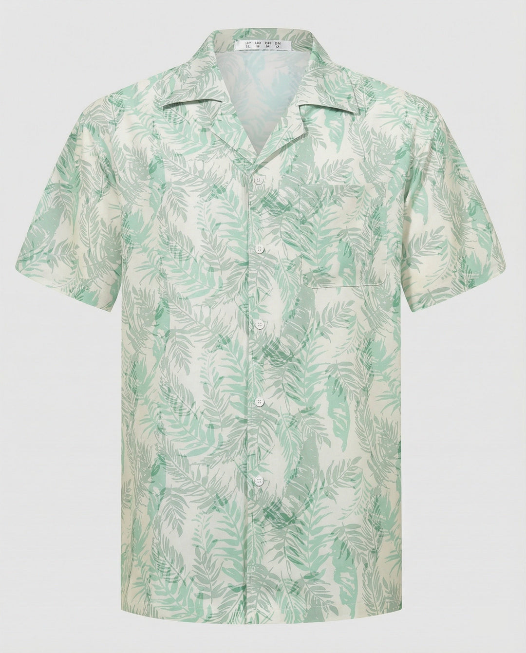 Kurzarm Hawaiihemd Herren Palmenprint – Arvello